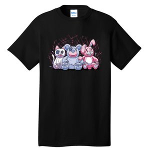 Stuffed Animals Trio Tall T-Shirt