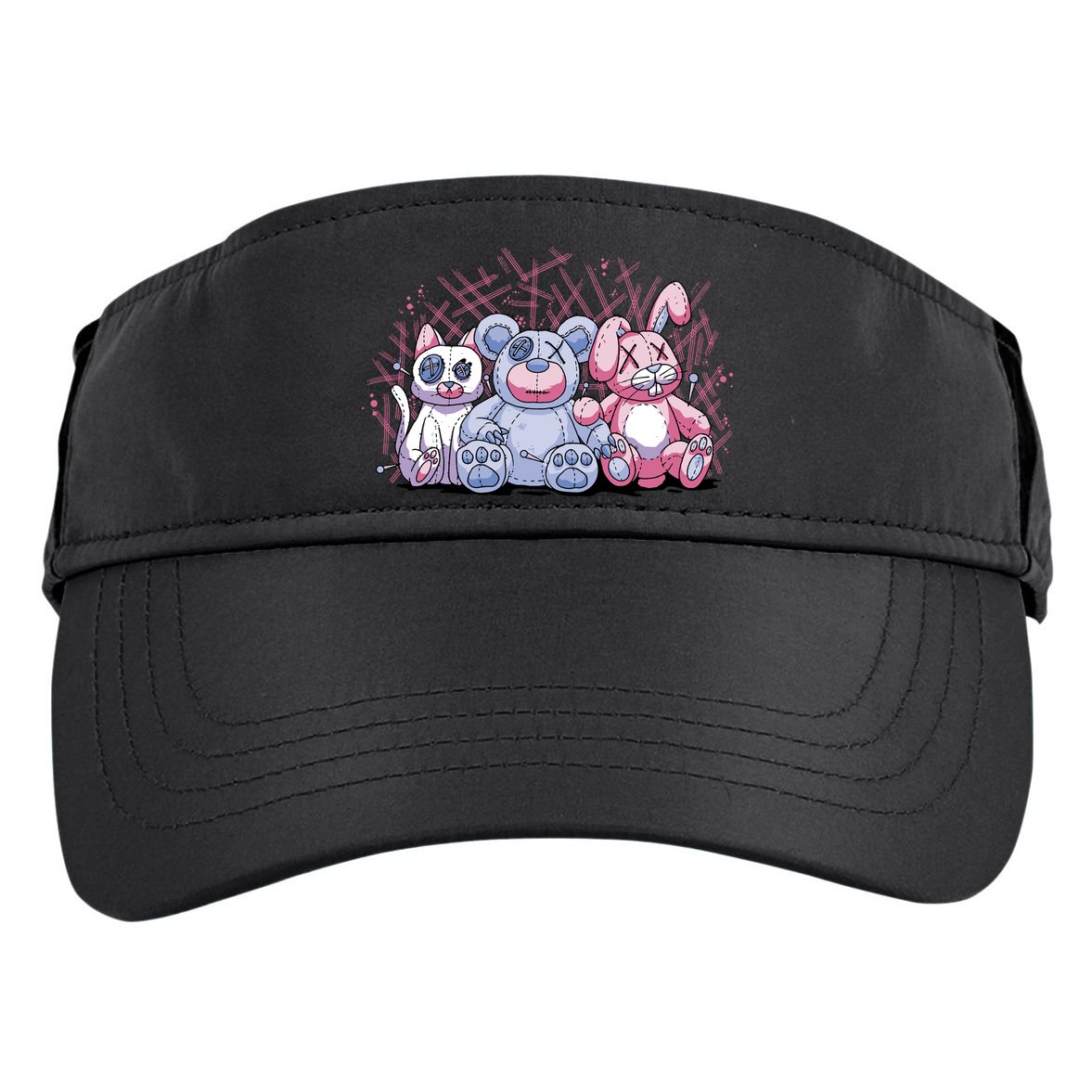Stuffed Animals Trio Adult Drive Performance Visor