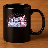 Stuffed Animals Trio 11oz C Handle Ceramic Mug