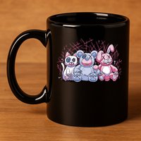 Stuffed Animals Trio 11oz C Handle Ceramic Mug