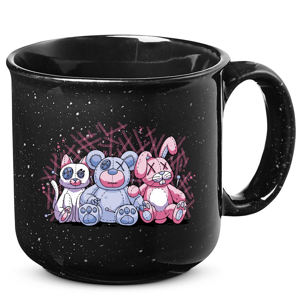 Stuffed Animals Trio 15oz Campfire Ceramic Mug