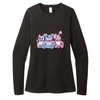 Stuffed Animals Trio Womens CVC Long Sleeve Shirt