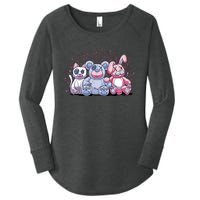 Stuffed Animals Trio Women's Perfect Tri Tunic Long Sleeve Shirt