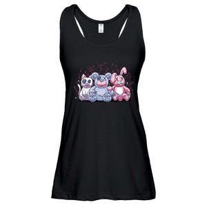 Stuffed Animals Trio Ladies Essential Flowy Tank