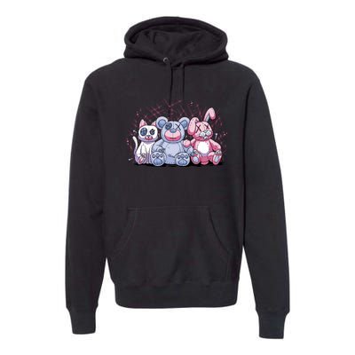 Stuffed Animals Trio Premium Hoodie