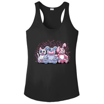 Stuffed Animals Trio Ladies PosiCharge Competitor Racerback Tank