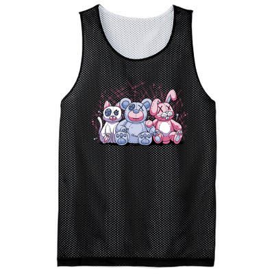 Stuffed Animals Trio Mesh Reversible Basketball Jersey Tank