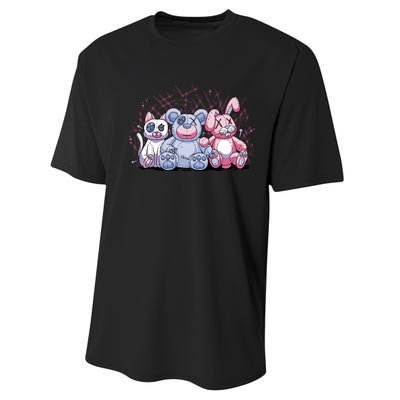 Stuffed Animals Trio Performance Sprint T-Shirt