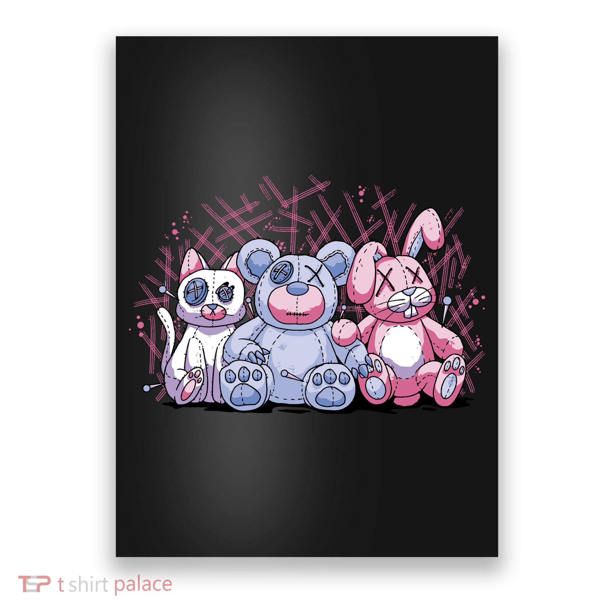 Stuffed Animals Trio Poster