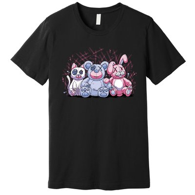 Stuffed Animals Trio Premium T-Shirt