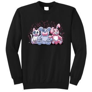 Stuffed Animals Trio Tall Sweatshirt