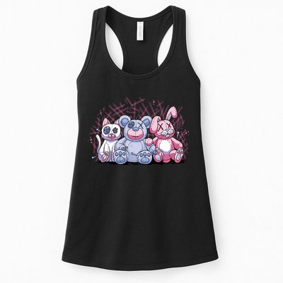 Stuffed Animals Trio Womens Tank Top