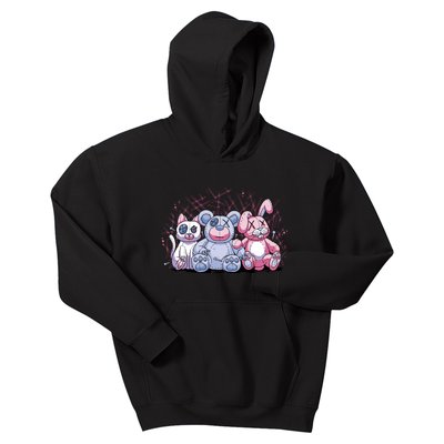 Stuffed Animals Trio Kids Hoodie