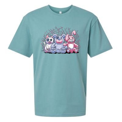 Stuffed Animals Trio Sueded Cloud Jersey T-Shirt