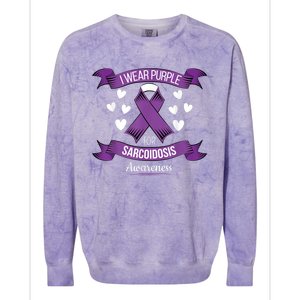 Sarcoidosis Awareness Tee For Sarcoidosis Awareness Month Gift Colorblast Crewneck Sweatshirt