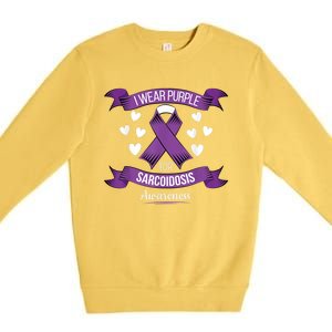 Sarcoidosis Awareness Tee For Sarcoidosis Awareness Month Gift Premium Crewneck Sweatshirt