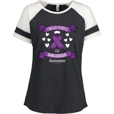 Sarcoidosis Awareness Tee For Sarcoidosis Awareness Month Gift Enza Ladies Jersey Colorblock Tee