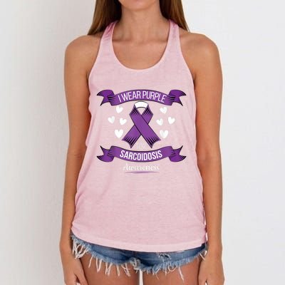 Sarcoidosis Awareness Tee For Sarcoidosis Awareness Month Gift Women's Knotted Racerback Tank