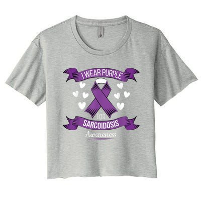 Sarcoidosis Awareness Tee For Sarcoidosis Awareness Month Gift Women's Crop Top Tee