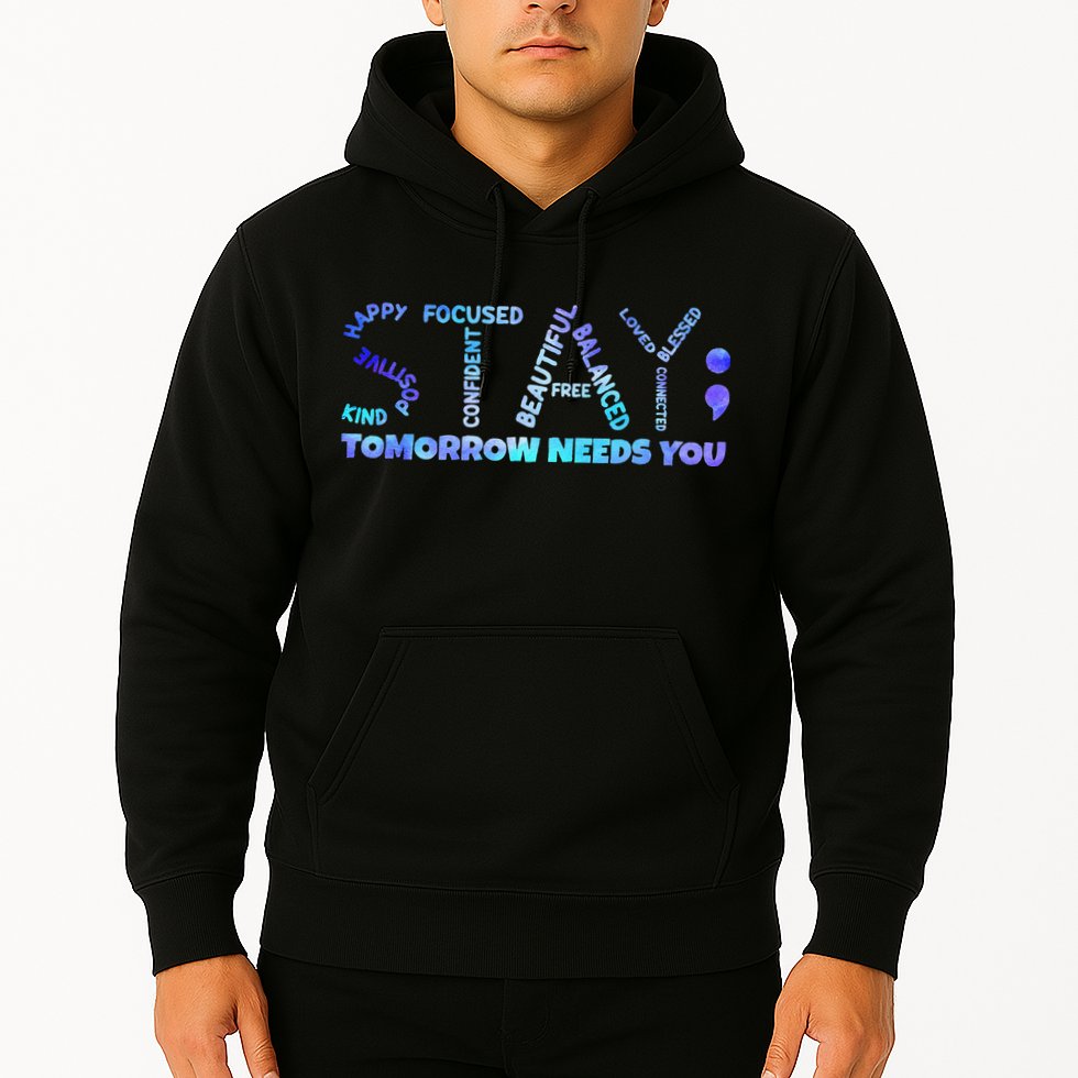 Suicide Awareness Tomorrow Needs You Semicolon Prevention Hoodie