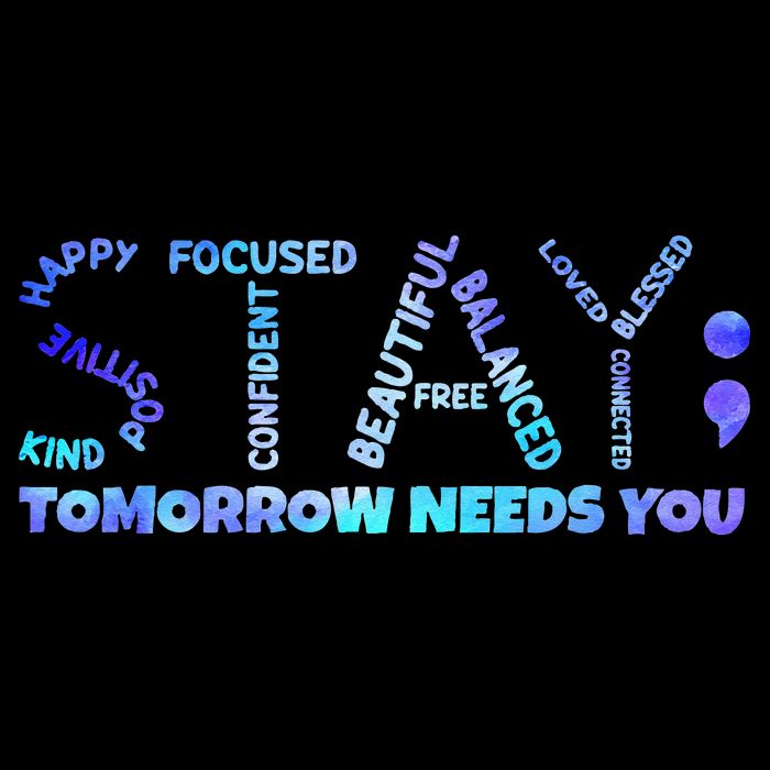 Suicide Awareness Tomorrow Needs You Semicolon Prevention City Backpack