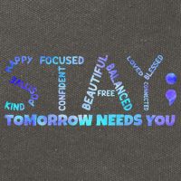 Suicide Awareness Tomorrow Needs You Semicolon Prevention Cotton Canvas Backpack