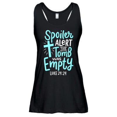Spoiler Alert Tomb Was Empty Easter Religious Christian Gift Ladies Essential Flowy Tank
