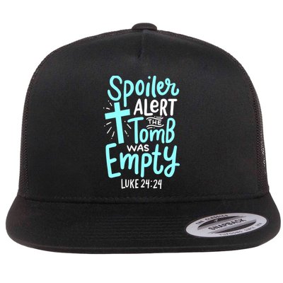 Spoiler Alert Tomb Was Empty Easter Religious Christian Gift Flatbill Hat