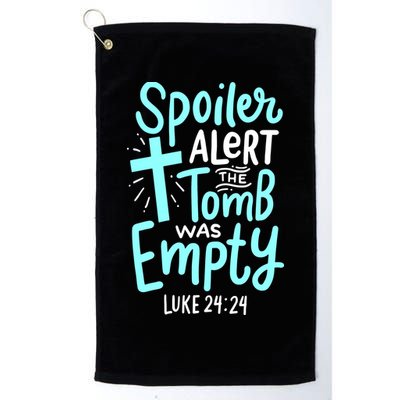 Spoiler Alert Tomb Was Empty Easter Religious Christian Gift Golf Towel