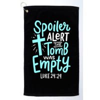 Spoiler Alert Tomb Was Empty Easter Religious Christian Gift Golf Towel