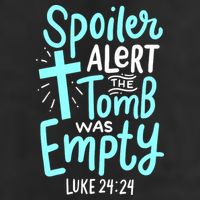 Spoiler Alert Tomb Was Empty Easter Religious Christian Gift Microfiber Hand Towel