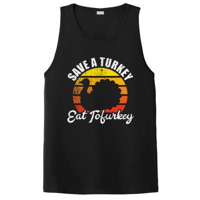 Save A Turkey Eat Tofurkey Vegan Thanksgiving PosiCharge Competitor Tank