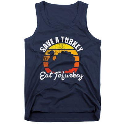 Save A Turkey Eat Tofurkey Vegan Thanksgiving Tank Top