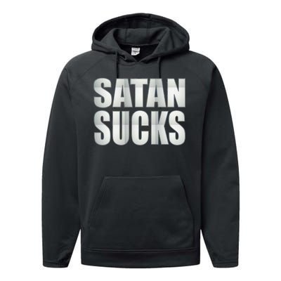 Satan Sucks Performance Fleece Hoodie