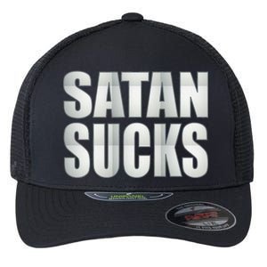 Satan Sucks Flexfit Unipanel Trucker Cap