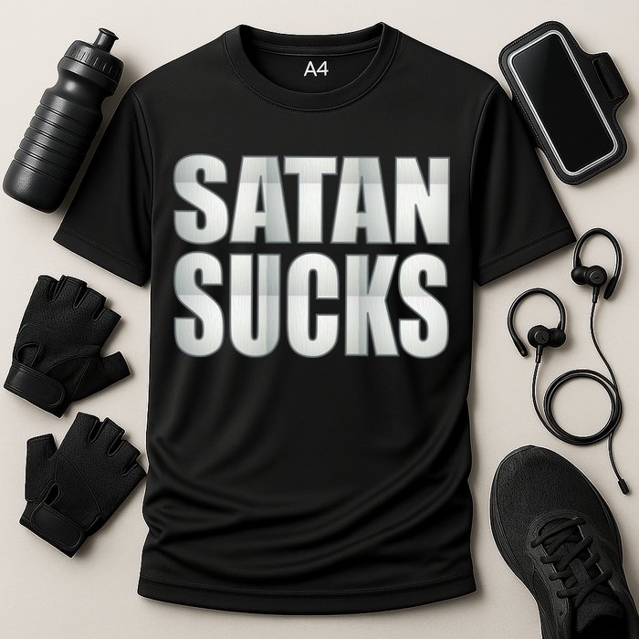 Satan Sucks Cooling Performance Crew T-Shirt