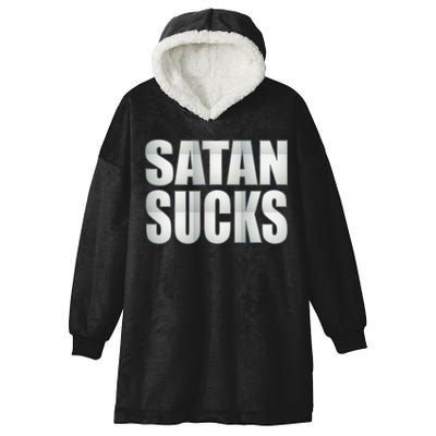 Satan Sucks Hooded Wearable Blanket