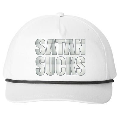 Satan Sucks Snapback Five-Panel Rope Hat