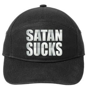 Satan Sucks 7-Panel Snapback Hat