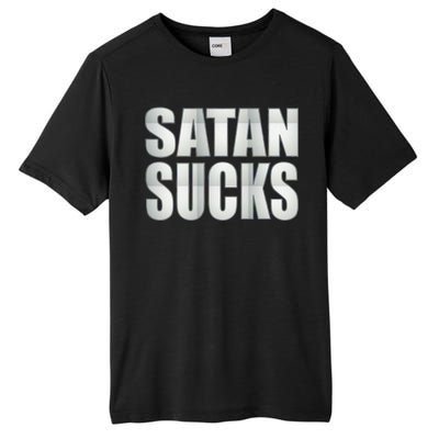 Satan Sucks Tall Fusion ChromaSoft Performance T-Shirt