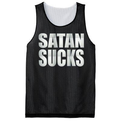 Satan Sucks Mesh Reversible Basketball Jersey Tank