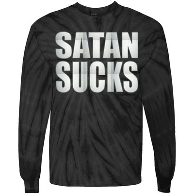 Satan Sucks Tie-Dye Long Sleeve Shirt