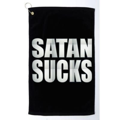 Satan Sucks Platinum Collection Golf Towel