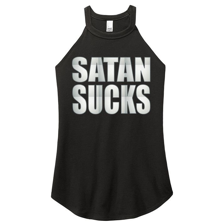 Satan Sucks Women's Perfect Tri Rocker Tank