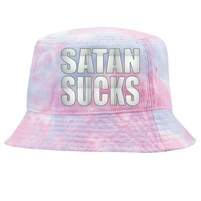 Satan Sucks Tie-Dyed Bucket Hat