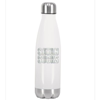 Satan Sucks Stainless Steel Insulated Water Bottle