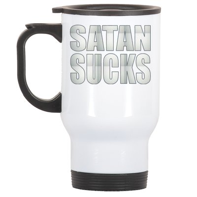 Satan Sucks Stainless Steel Travel Mug