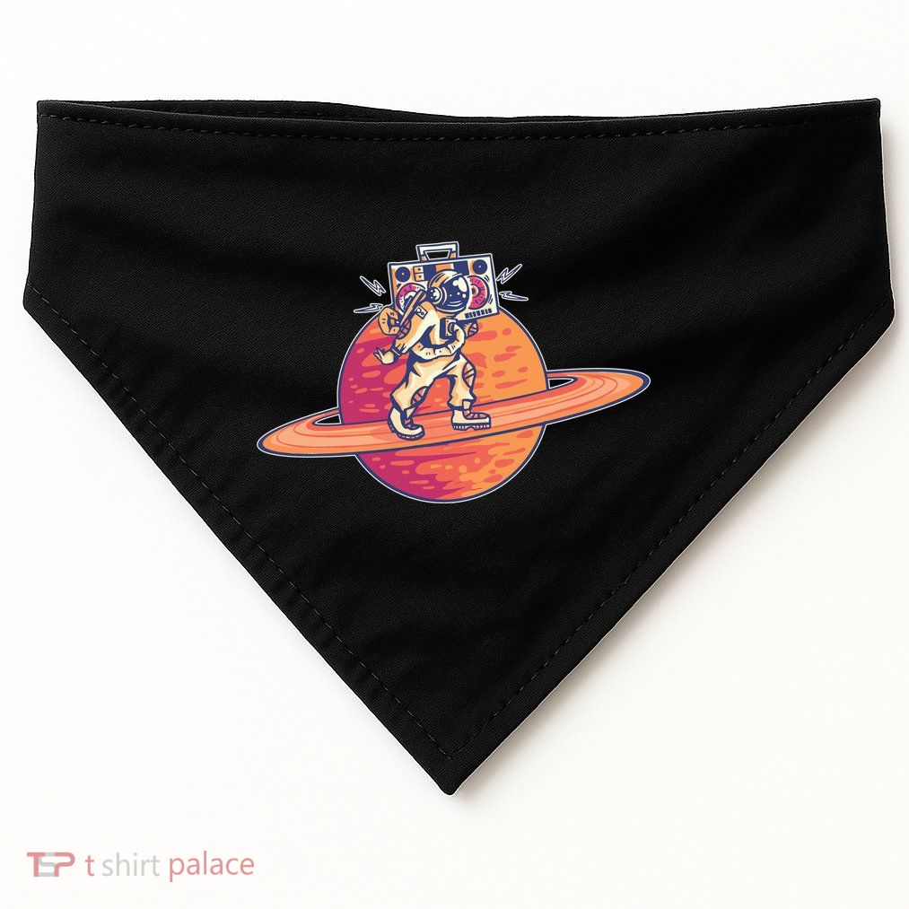 Saturn Astronaut Music USA-Made Doggie Bandana