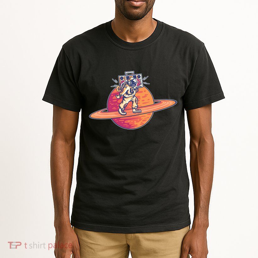 Saturn Astronaut Music Tall T-Shirt