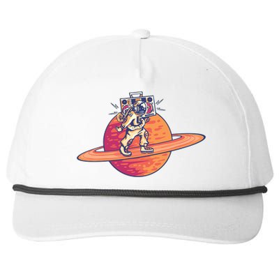 Saturn Astronaut Music Snapback Five-Panel Rope Hat